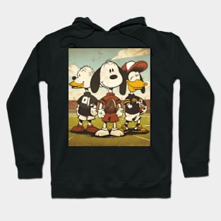 Battle Of Icons: Snoopy Vs Cleveland Indians Logo Hoodie